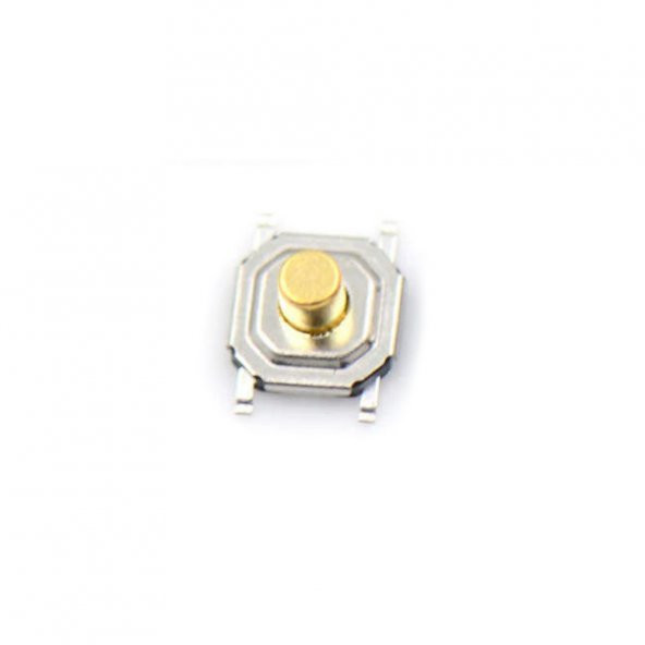 Koodmax-Metal Push Button 4X4 5Mm Buton Bakır Kafalı 10 Adet 10 Adet