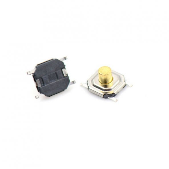 Metal Push Button 4X4 5Mm Buton Bakır Kafalı 10 Adet - 3