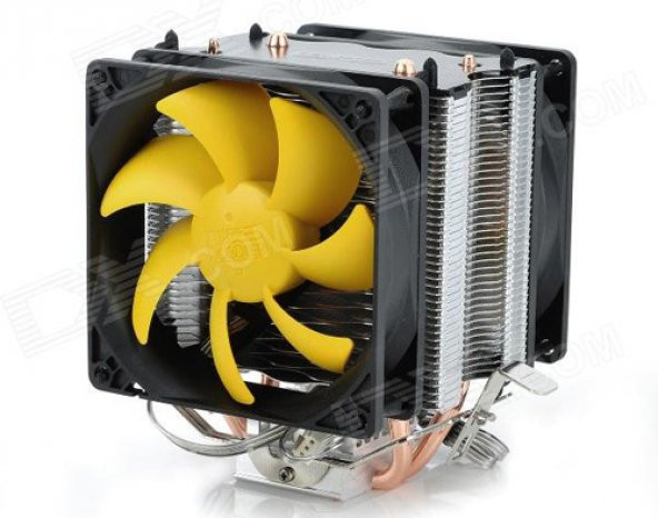 Intel İşlemci Fanı 775 1151 Soğutucu Fan 2X9Cm I3 I5 I7 I9 Uyumlu - 4