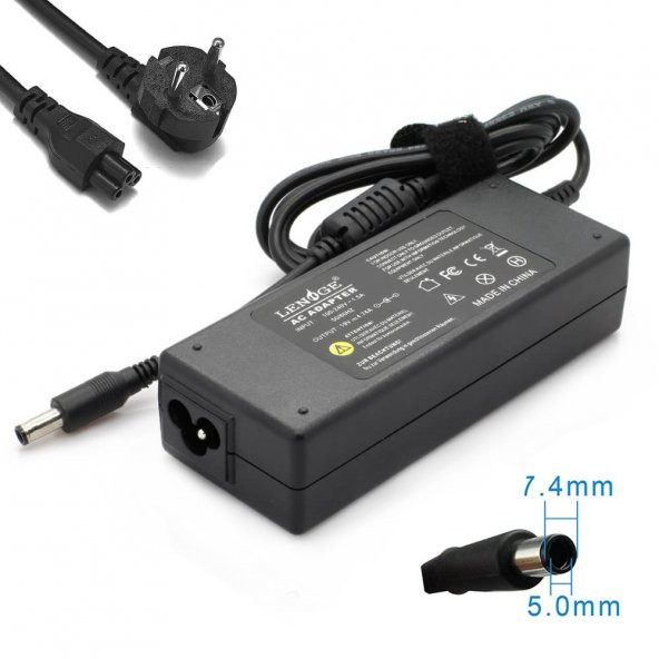 Koodmax Hp Folio 9470M Notebook Adaptörü Şarj Aleti 19V 4.74A 90W 7.4X5.0