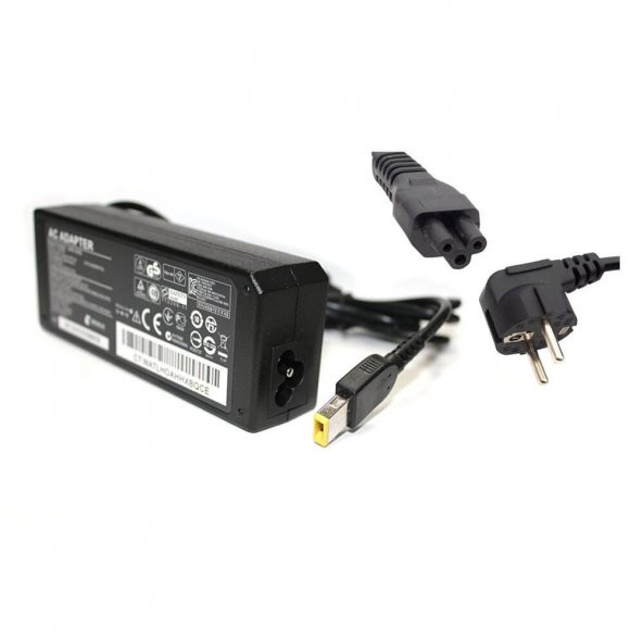 Koodmax Lenovo G500, G505, G510 20V 3.25A Usb Kare Uç Adaptör Şarj Aleti - 2