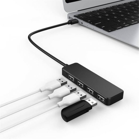 4 Port 2.0 Usb Hub Slim Usb Çoklayıcı Ledli Hub (551900354) - Resim 5