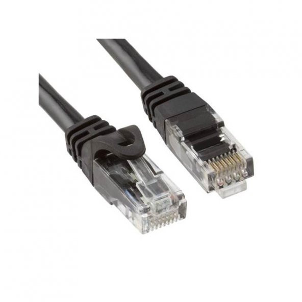 Cat6 500Mhz Utp Ethernet – Internet - Lan Ağ Kablosu–1Metre Siyah