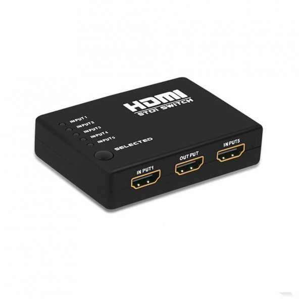 Hdmi Çoklayıcı 5 Port 1080P Hdmi Switch Splitter - Kumandalı - 3