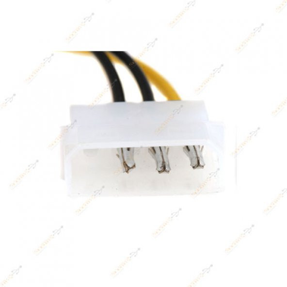 Molex 4 Pin To 3 Pin Erkek Fan Konnektör Soket Çevirici 20Cm - 3