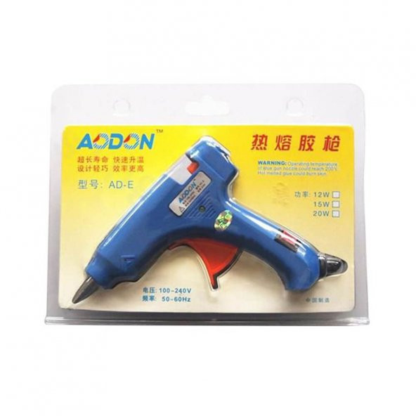 Silikon Tabancası Anahtarlı Sıcak Mum Silikon Tabanca 20 W Mavi - Resim 5