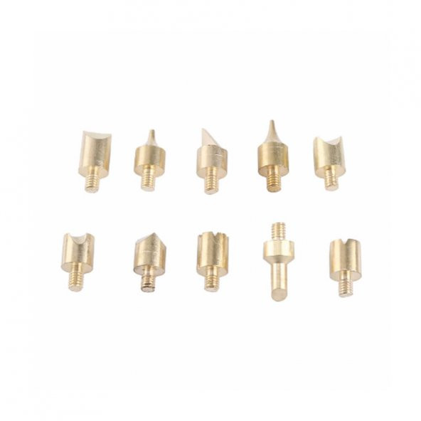 28 Parça Ahşap Kesme Oyma Yakma Kabartma Lehimleme Uç Seti - Resim 11