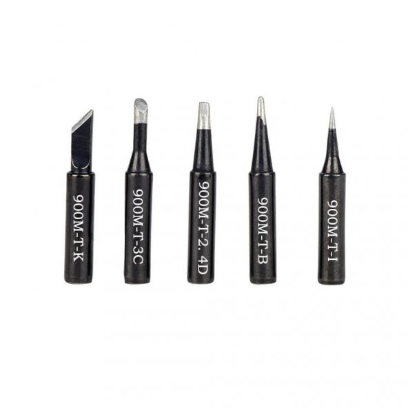 Sunline 936 - 937D - 852 Için Kalem Havya Ucu 5 Li Set - Siyah (551900264)