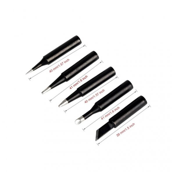 Tt-Technic 936 - 937D Için Kalem Havya Ucu 5 Li Set - Siyah (551900257) - Resim 3