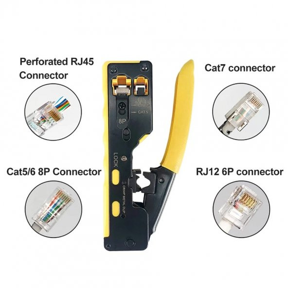 Cat 7 Pense Cat6A Cat6 Cat6Ez Yeni Nesil Sıkma Pensesi Rj45 Rj12 - 1