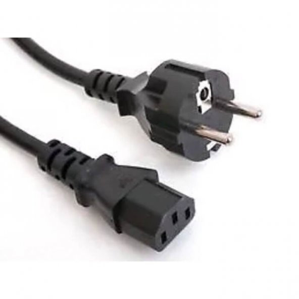 180 Derece Monitör Kasa Power Güç Elektrik Kablosu 1.8M - Resim 3