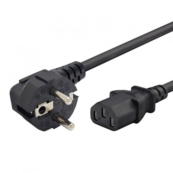 C13 Power Kablo Iec 320 C13 1.8M Bakır Elektrik Kablosu 3 1.5Mm - Resim 2