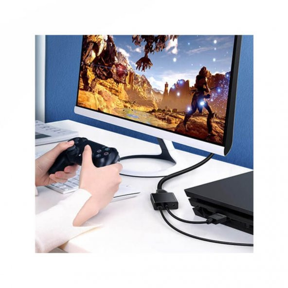 Hdmı To Vga Kablo Çevirici Dönüştürücü + Ses - Hdmi To Vga Kablo (551664582) - 5