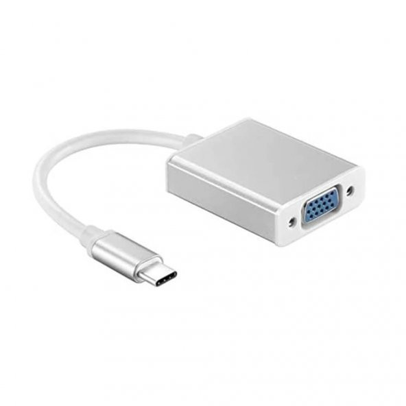 Usb Type C To Vga Çevirici Kablo Görüntü Aktarım Lcd Projeksiyon (551664579) - 2