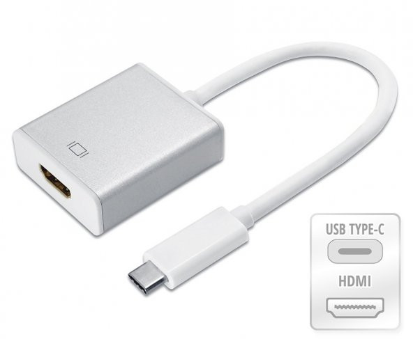 Type-C To Hdmi Çevirici Dönüştürücü Kablosu Usb 3.1 Tak Çalıştır