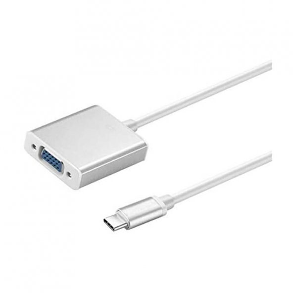 Usb Type C To Vga Çevirici Dönüştürücü Kablo Type-C Macbook - 4