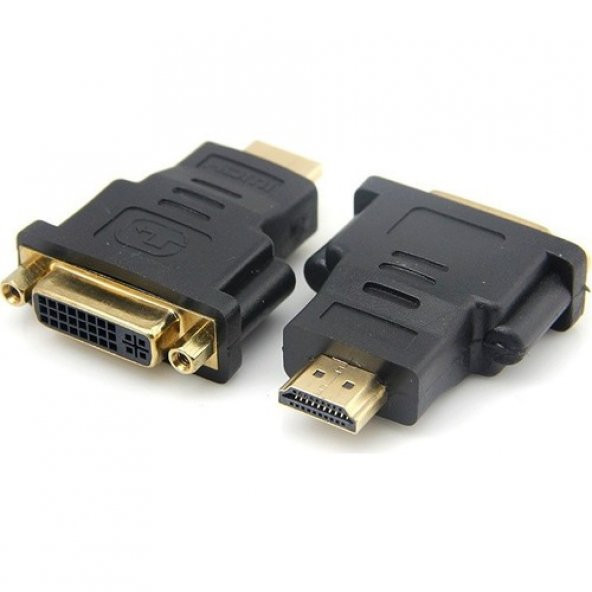 Hdmi Erkek Dvi Dişi Dönüştürücü Hdmi Dvi 24+5 Gold