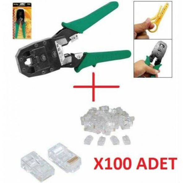 Network Seti Pense Tester 100 Adet Rj45 - Resim 3