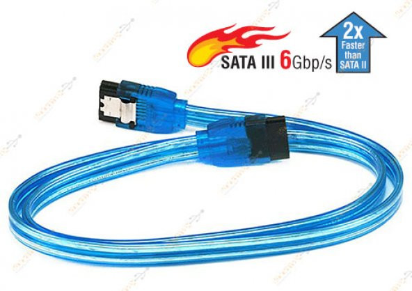 1M Sata 3 Kablo - Sata 3.0 Data Kablosu - 6Gbp/S - Resim 2