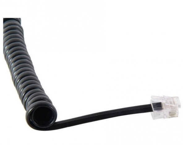 Spiralli Ahize Kablosu - Siyah - 2M - Resim 2