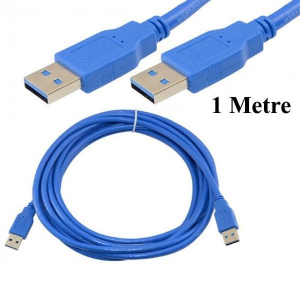 Usb 3.0 A Erkek / Usb 3.0 A Erkek Bağlantı Kablosu - 1 Metre