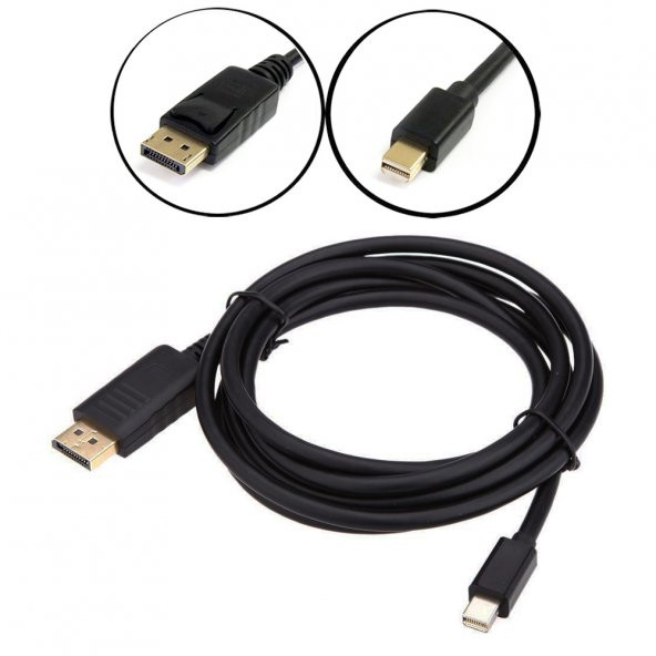 Wozlo Mini Displayport to Displayport Kablosu 1.8 M - 1