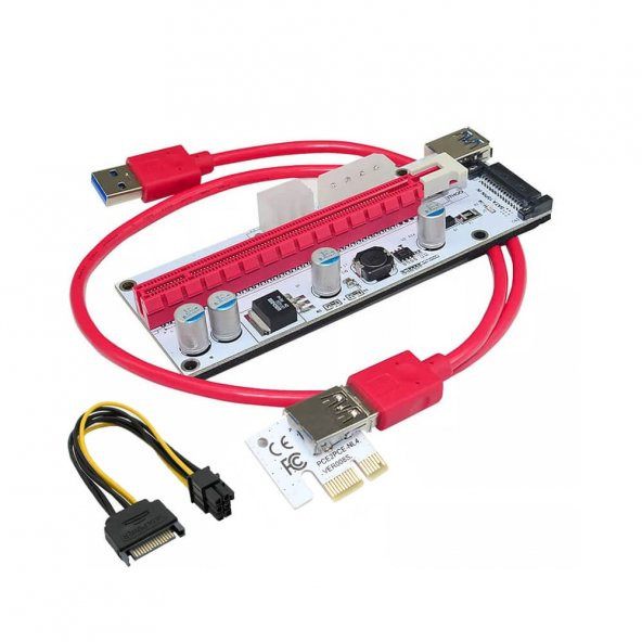 PCI-E 1X To 16X Usb 3.0 Riser Kart 6 Adet - Resim 2