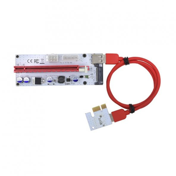 PCI-E 1X To 16X USB 3.0 Riser Kart Uzatıcı Yükseltici - Resim 4