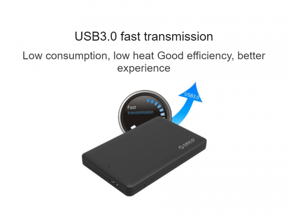Orico Usb 3.0 Taşınabilir 2.5 İnç Harici Harddisk Kutusu Siyah - 4