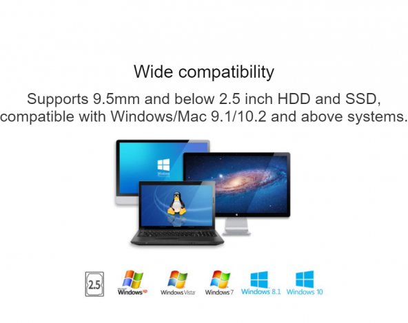 Orico Usb 3.0 Taşınabilir 2.5 İnç Harici Harddisk Kutusu Siyah - 6
