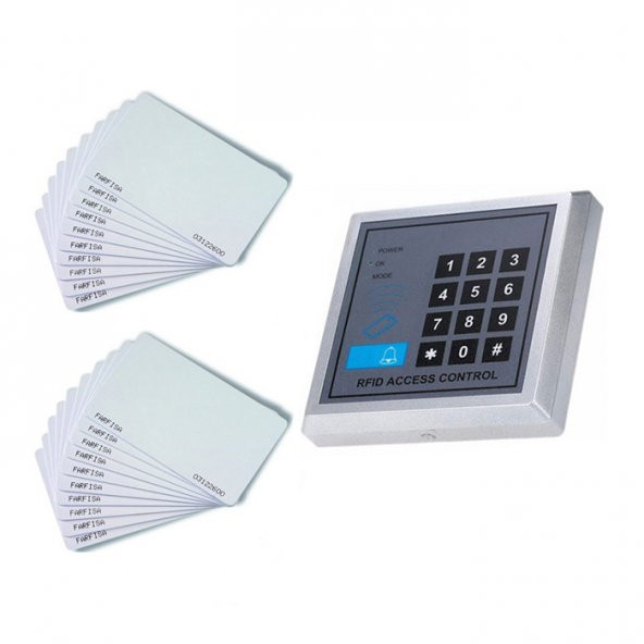 Wozlo Rfid Şifreli Kapı Kilidi Kartlı Geçiş Kontrol + Proximity Kart 20 Adet ürün görseli