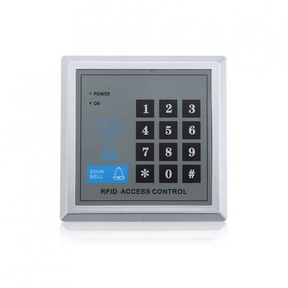 Wozlo Rfid Şifreli Kapı Kilidi Kartlı Geçiş Kontrol + Proximity Kart 20 Adet - Resim 2