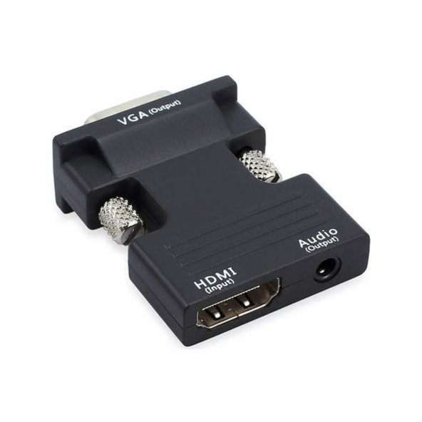 Ses Destekli Hdmi To Vga Çevirici Dönüştürücü Adaptör 1080P (551664312) - 5