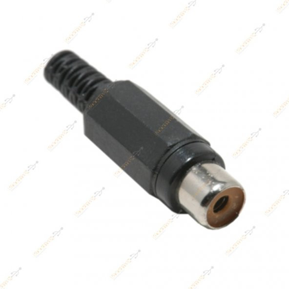 Turbosepet Rca Dişi Jak - Rca Dişi Fiş - Rca Tos - Plastik Siyah 10 Adet - Resim 2