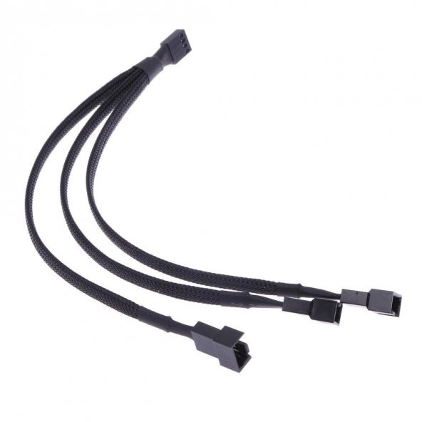 4 Pin Fan Çoklayıcı Y Pwm Çoklayıcı Splitter Kablosu 3 Pin 3 Port - 1