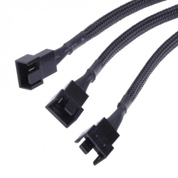 4 Pin Fan Çoklayıcı Y Pwm Çoklayıcı Splitter Kablosu 3 Pin 3 Port - 2