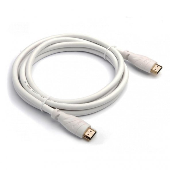 Hdmi Kablo Uydu Receiver PS3 LCD PC Notebook Uyumlu Uç Beyaz 1.8 Metre