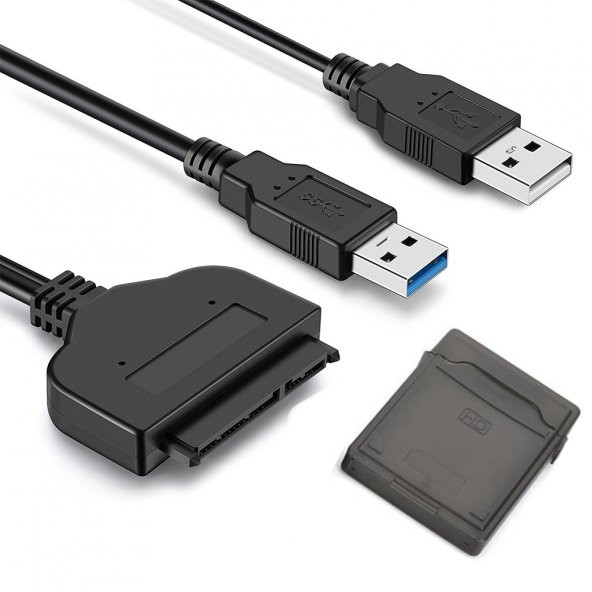 Wozlo 2.5" USB 3.0 Sata HDD Harddisk Kablosu + HDD Koruma Kutusu