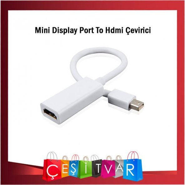 Mini Displayport To Hdmi Çevirici Kablo 20 CM - 2