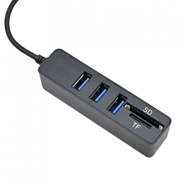 3 Port Usb 3.0 Çoklayıcı 2 İn 1 Hub Sd Tf Kart Okuyuculu 480 Mbps - 2