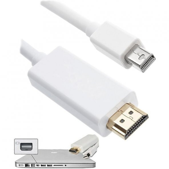 Apple Macbook Mini Displayport Thunderbolt To Hdmi Kablo 1.8M - 6