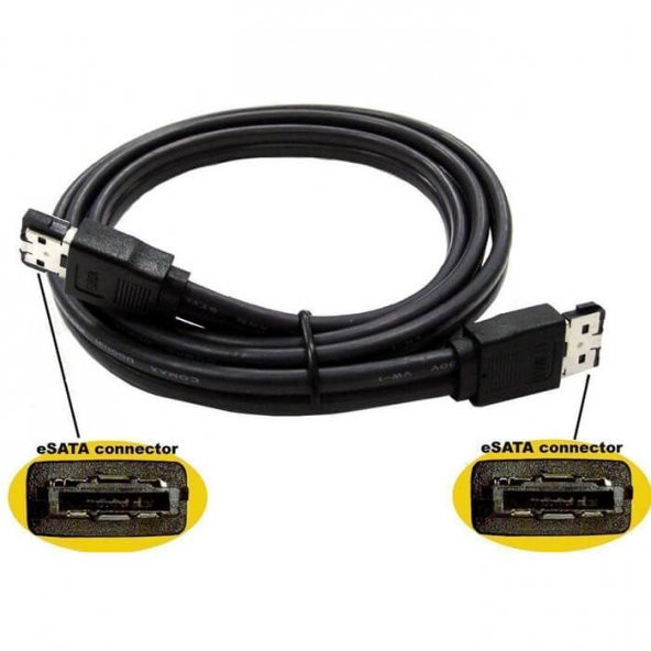 E-Sata To Esata E-Sata Data Veri Kablosu 1 Metre - Resim 7