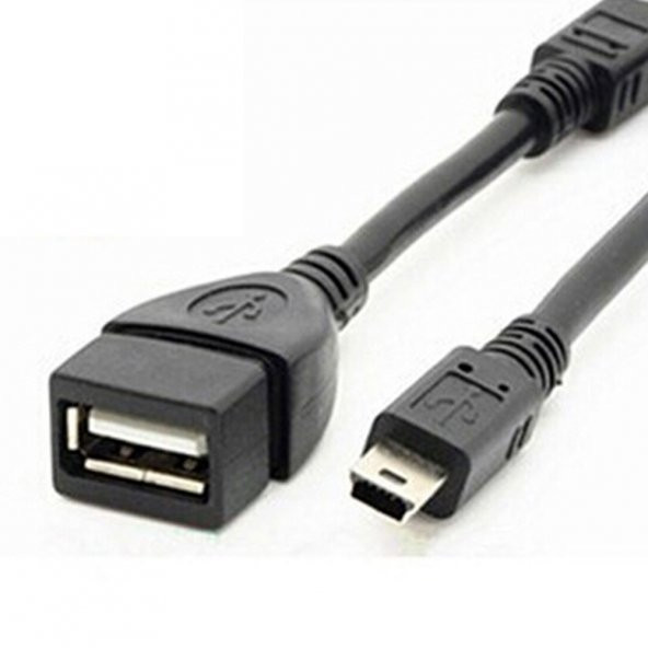Mini Usb Otg Kablo - 5 Pin Usb Çevirici Kablo - 2