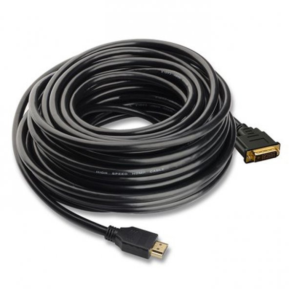 Hdmi To Dvi Kablo Dvi To Hdmi Altın Görüntü Kablosu Çift Yönlü 5M - 3