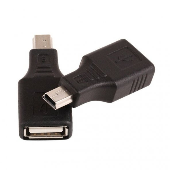 5 Pin Mini Usb Erkek To Usb Dişi Adaptör - Mini Usb Otg 519137362 - 2