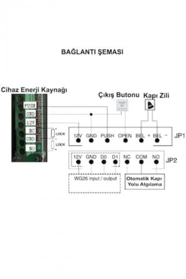 Rfid Şifreli Kapı Kilidi - Kartlı Geçiş Kontrol Sistemi - 6