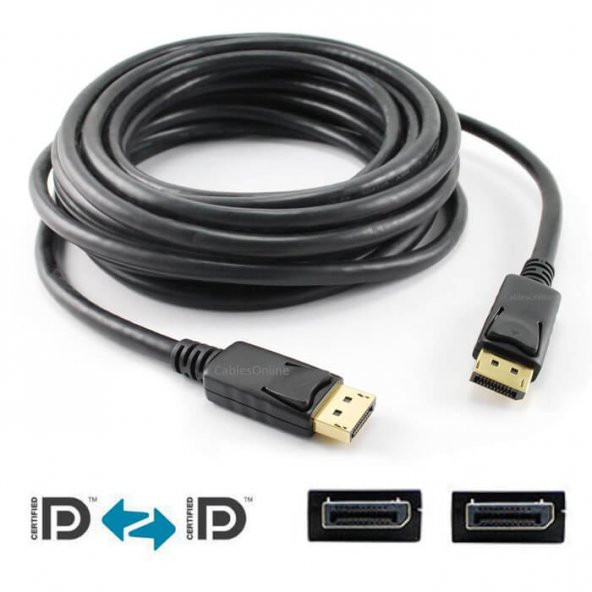Displayport To Displayport Kablosu Display Port Dp Bağlantı 1.8M - Resim 6