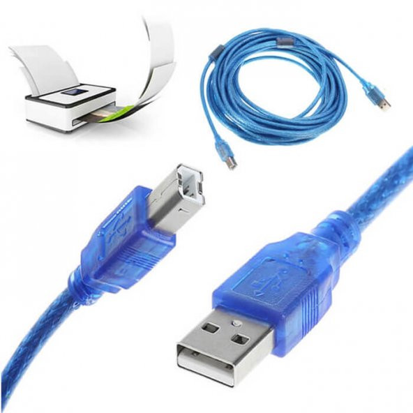 3 Metre Usb Yazici Printer Kablosu Kaliteli - Resim 7
