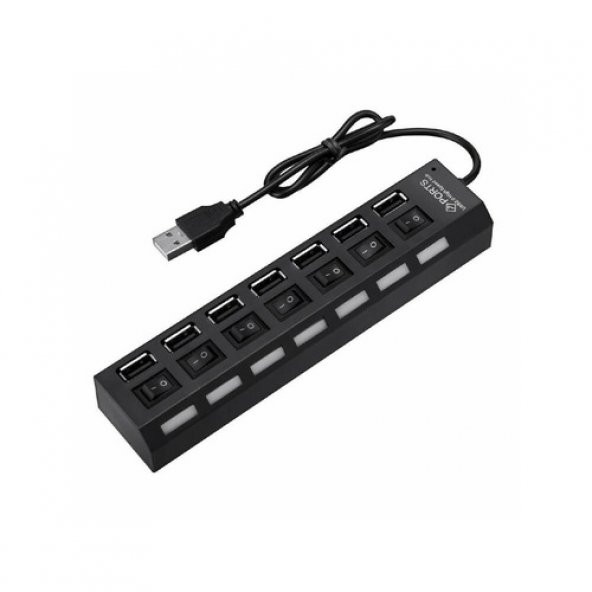 7 Port Usb Hub - On/Off Switch Işıklı - Usb Çoklayıcı - Chipli (519136778) - Resim 4