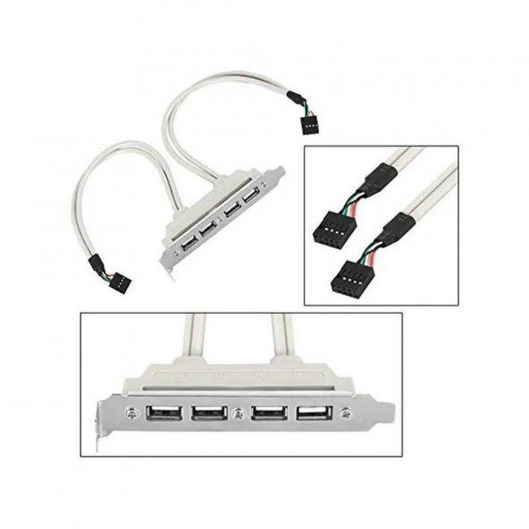 Anakart Üzeri 4 Port Usb 2.0 Çoklayıcı Hub - Resim 4
